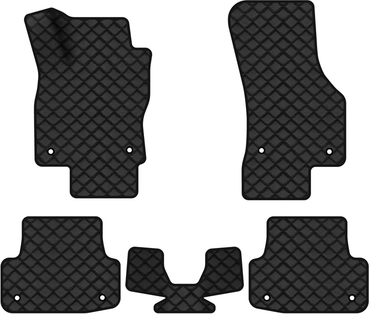 Коврики из экокожи в салон авто EVAtech ECO для A3 (8V) Audi 2012-2020 3 поколение Sedan USA AU33258CE5AV8BBB - Фото 1