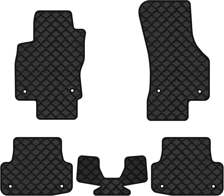 Коврики из экокожи в салон авто EVAtech ECO для A3 (8V) Audi 2012-2020 3 поколение Sedan USA AU33258CG5AV8BBB - Фото 1