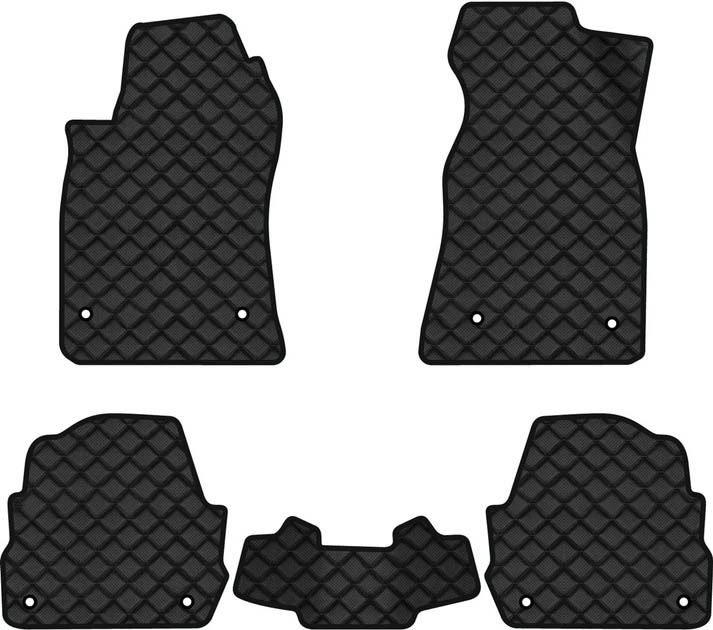 Коврики из экокожи в салон авто EVAtech ECO для A6 (C5) 4WD Restyling Audi 2001-2004 2 поколение Sedan EU AU31012CBK5AV8BBB - Фото 1