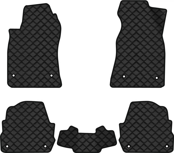 Коврики из экокожи в салон авто EVAtech ECO для A6 (C5) 4WD Restyling Audi 2001-2004 2 поколение Combi EU AU31486CBK5AV8BBB - Фото 1