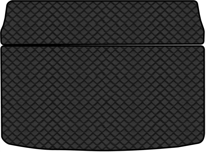 Коврик из экокожи в багажник авто EVAtech ECO для Kona Electric Hyundai 2017-2023 1 поколение SUV EU HY1505BE2BBLB - Фото 1