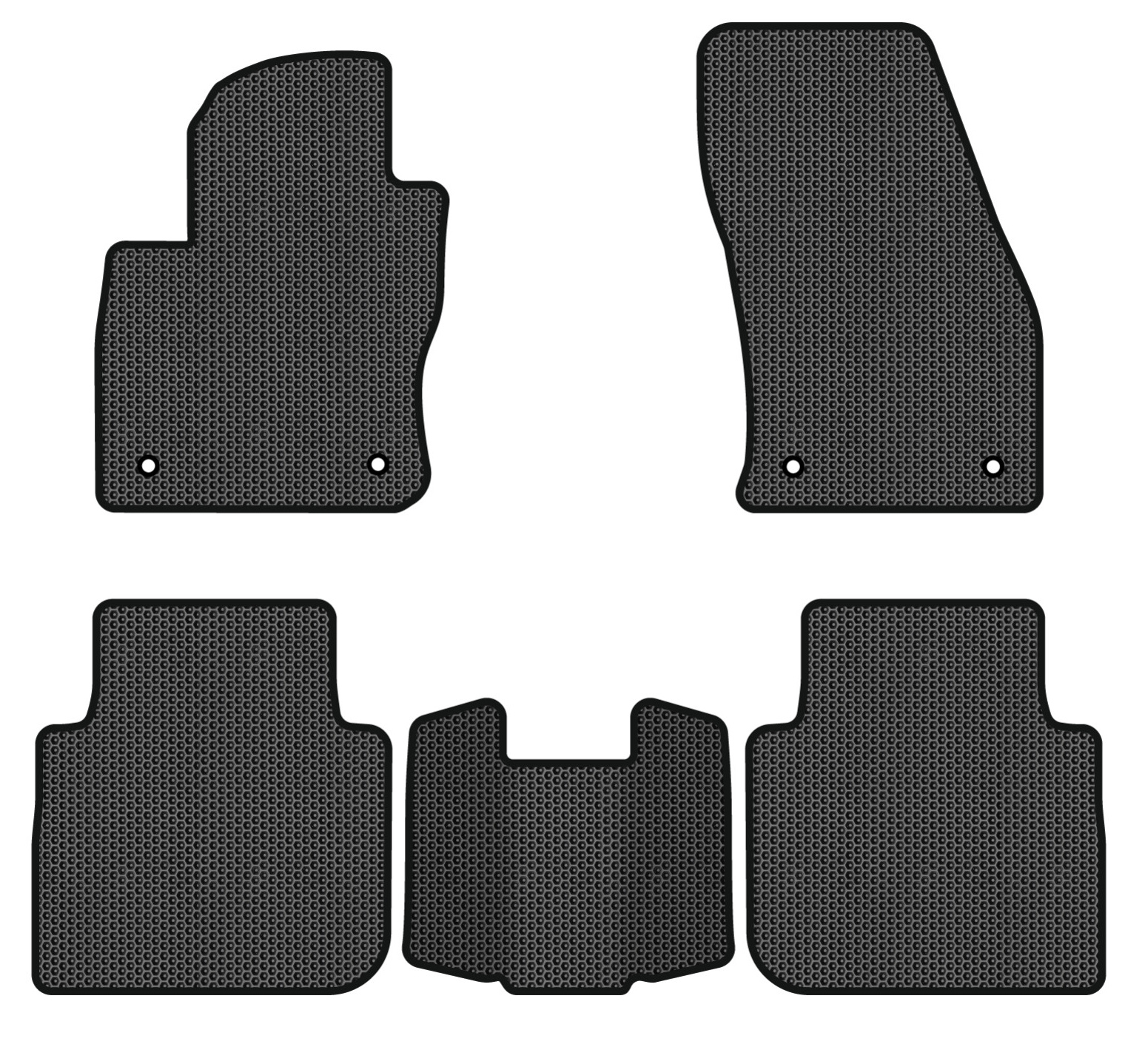 EVA коврики в салон авто EVAtech для Tiguan Allspace 5 seats Volkswagen 2016-2020 1 поколение SUV USA (VW13965CS5AV4SBB) - Фото 1