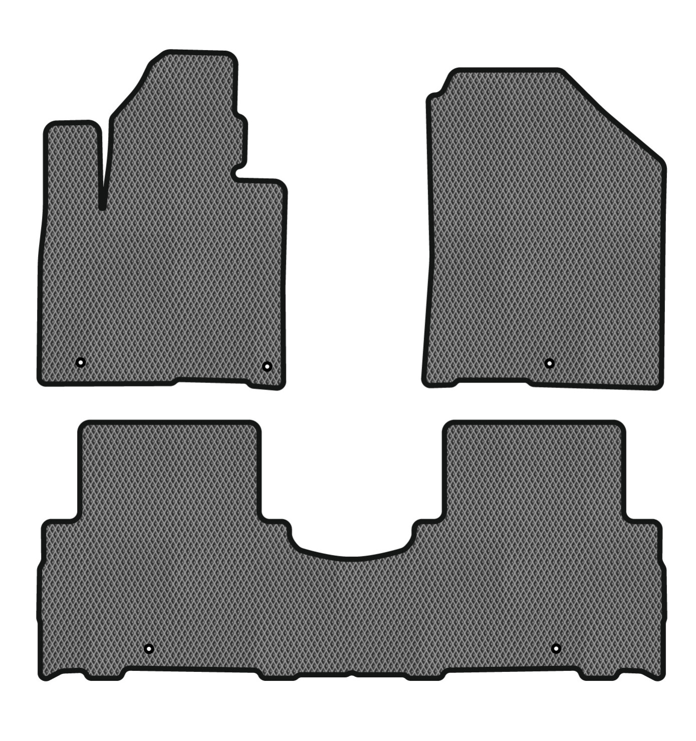 EVA коврики в салон авто EVAtech для Sorento (UM) 7 seats Kia 2014-2020 3 поколение SUV Korea KI1355ZV3LA5RGB - Фото 1