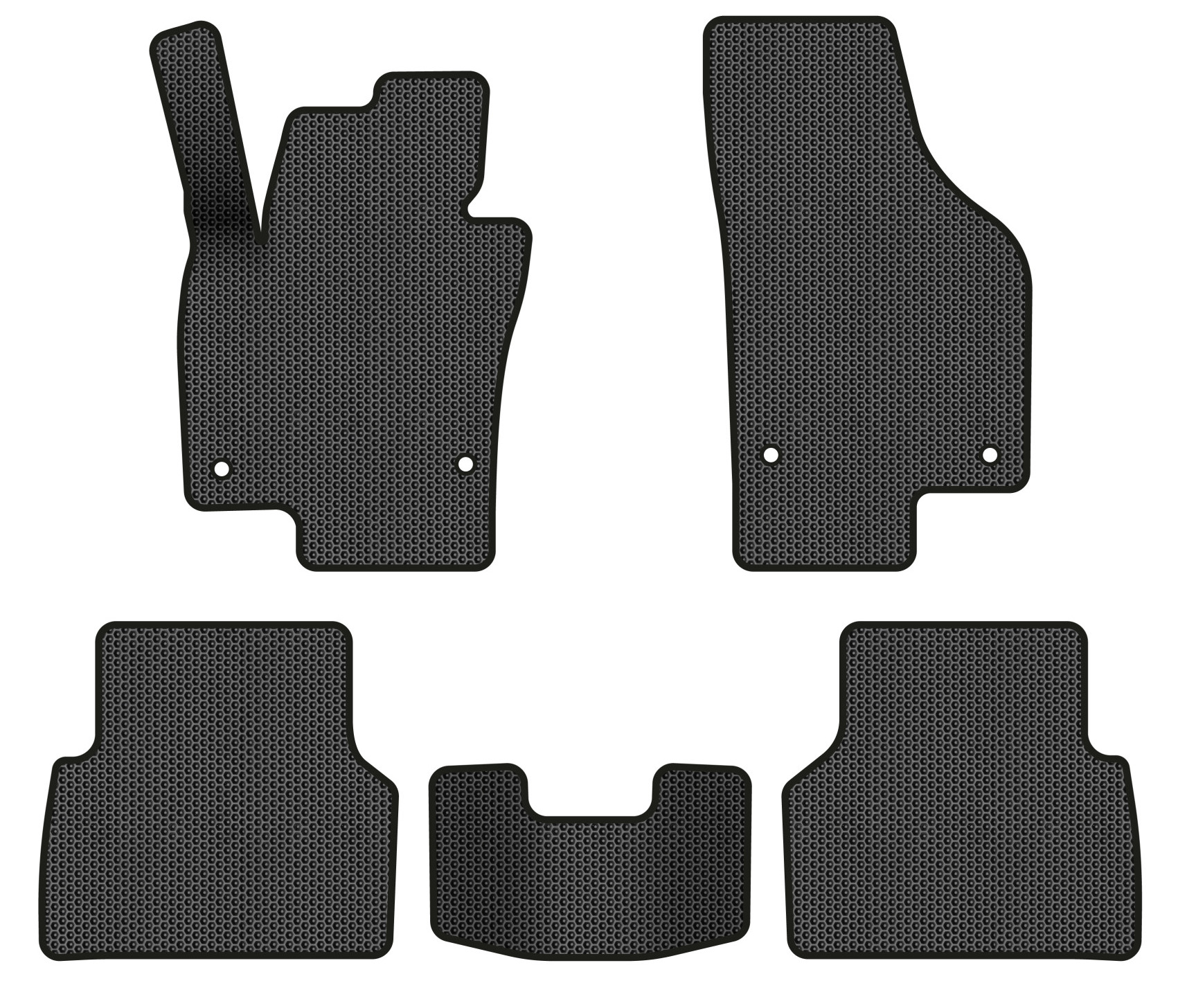 EVA коврики в салон авто EVAtech для Tiguan (NF) MT Volkswagen 2007-2018 1 поколение SUV EU (VW32987CL5AV4SBB) - Фото 1