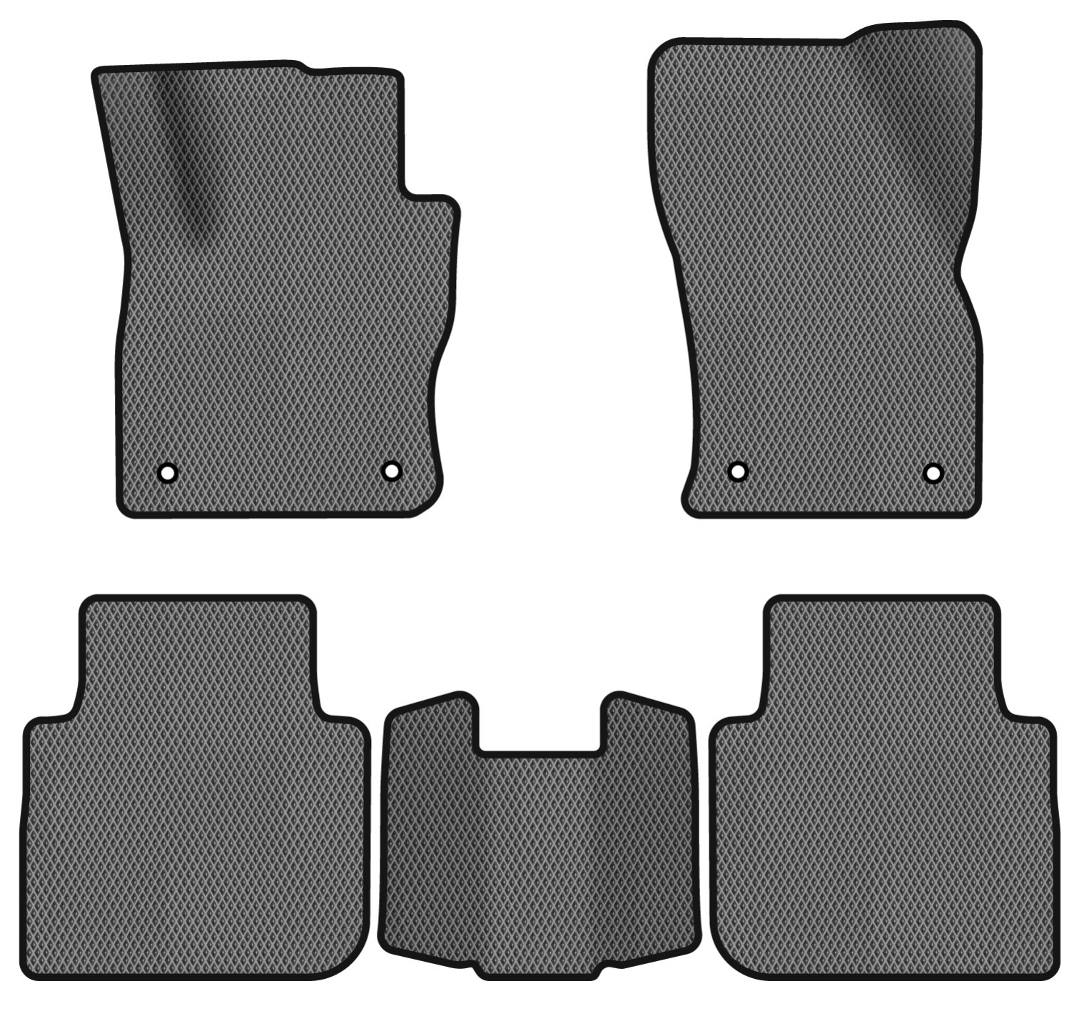 EVA коврики в салон авто EVAtech для Tiguan Allspace 5 seats Volkswagen 2016-2020 1 поколение SUV USA (VW13965CO5AV4RGB) - Фото 1