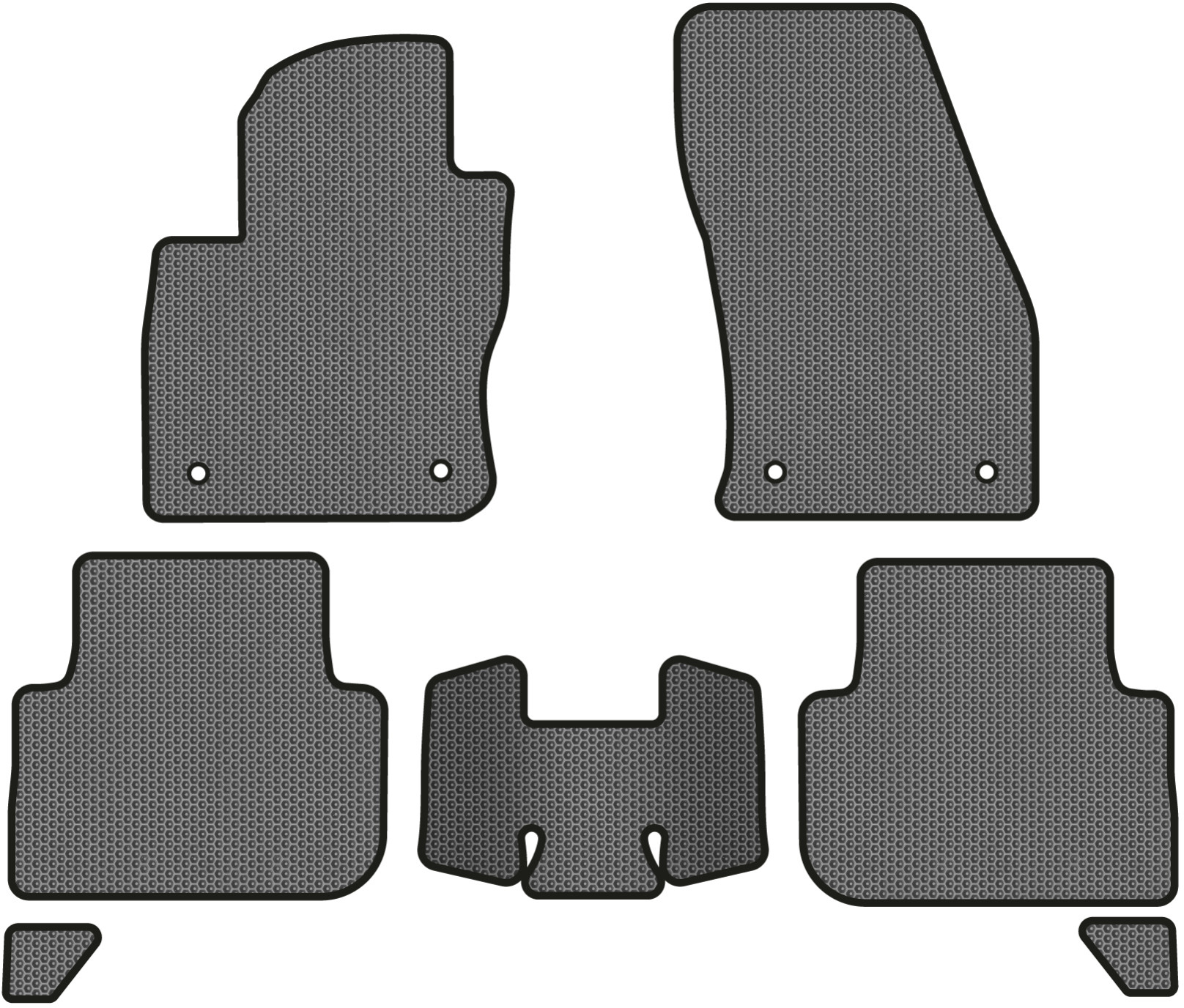 EVA килимки в салон авто EVAtech для Tiguan (Mk 2) Restyling Volkswagen 2020 2 покоління SUV EU (VW41380CS7AV4SGB) - Фото 1