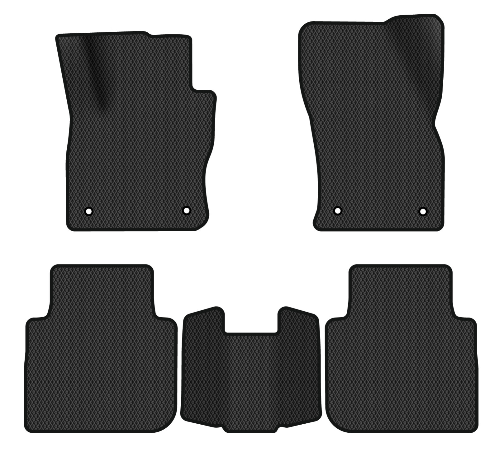 EVA коврики в салон авто EVAtech для Tiguan Allspace 5 seats Volkswagen 2016-2020 1 поколение SUV USA (VW13965CO5AV4RBB) - Фото 1