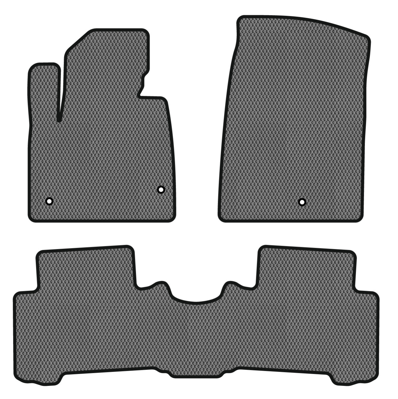 EVA коврики в салон авто EVAtech для Santa FE (DM) 7 seats Hyundai 2012-2017 3 поколение SUV USA HY34472Z3LA3RGB - Фото 1