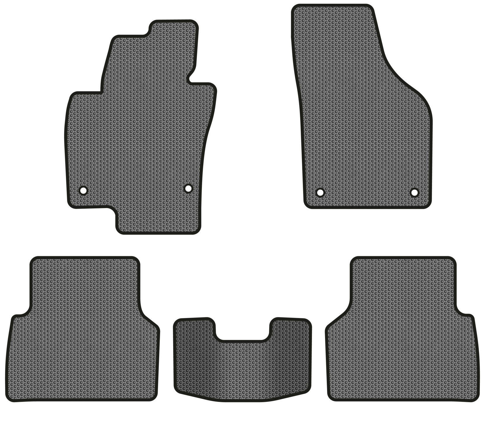 EVA коврики в салон авто EVAtech для Tiguan (NF) MT Volkswagen 2007-2018 1 поколение SUV EU (VW32987CZ5AV4SGB) - Фото 1