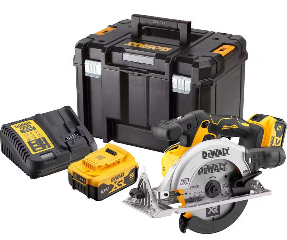 Пила дисковая DeWALT 18В XR Li-lon 5 Аг (DCS565P2) - Фото 1