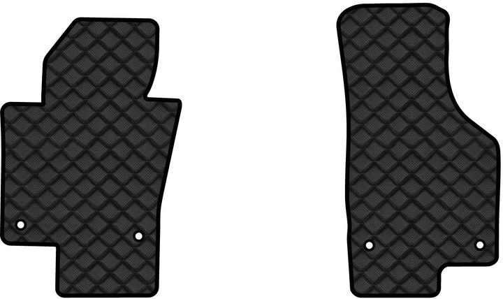 Килимки з екошкіри в салон авто передні EVAtech ECO для Passat (B6) (with armrest) Volkswagen 2005-2010 6 покоління Sedan EU VW3264AL2AV4BBB - Фото 1