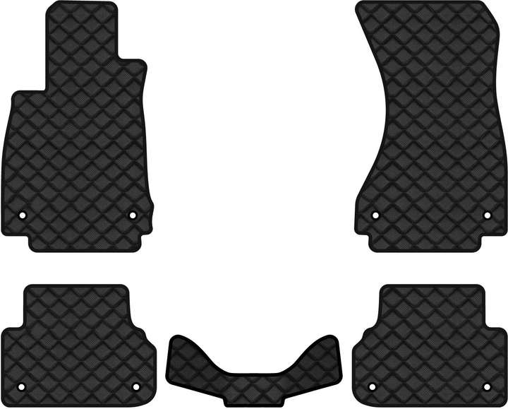 Коврики из экокожи в салон авто EVAtech ECO для A4 (B9) Audi 2015 5 поколение Sedan USA AU32322CB5AV8BBB - Фото 1