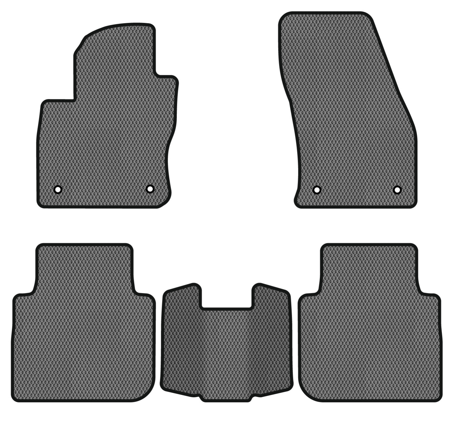 EVA коврики в салон авто EVAtech для Tiguan Allspace 5 seats Volkswagen 2016-2020 1 поколение SUV USA (VW13965CS5AV4RGB) - Фото 1