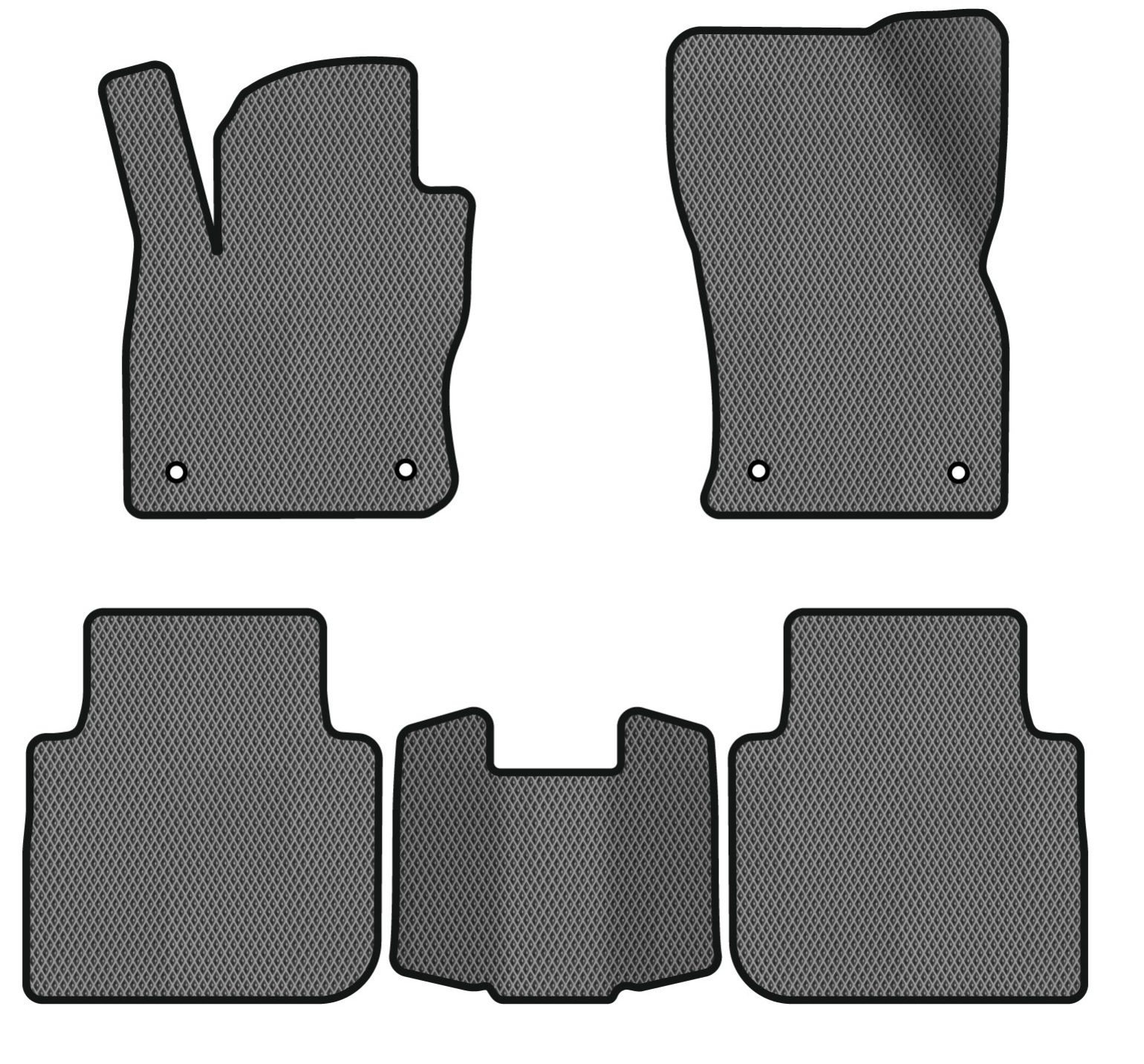 EVA коврики в салон авто EVAtech для Tiguan Allspace 5 seats Volkswagen 2016-2020 1 поколение SUV USA (VW13965CN5AV4RGB) - Фото 1