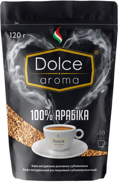 Кофе растворимый Dolce Aroma 100% Arabica 120 г (4820093484893) - Фото 1