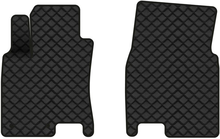 Коврики из экокожи в салон авто передние EVAtech ECO для Qashqai (J10) Nissan 2006-2013 1 поколение SUV EU NS3393A2RN2BBB - Фото 1