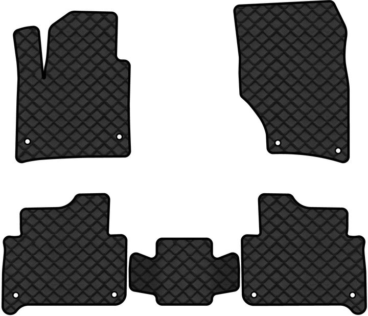 Килимки з екошкіри в салон авто EVAtech ECO для Q7 (4L) 7 seats Audi 2005-2015 1 покоління SUV USA AU32339C5AV8BBLB - Фото 1