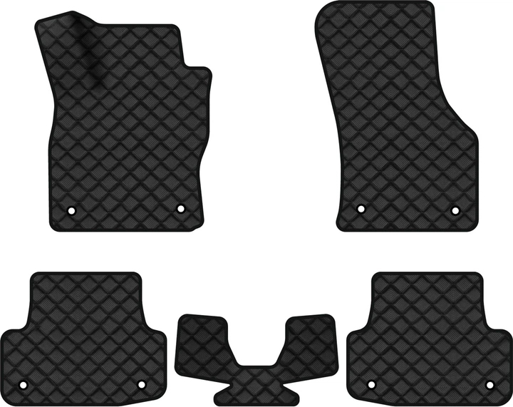 Коврики из экокожи в салон авто EVAtech ECO для A3 (8V) Audi 2012-2020 3 поколение Sedan USA AU33258CQ5AV8BBB - Фото 1