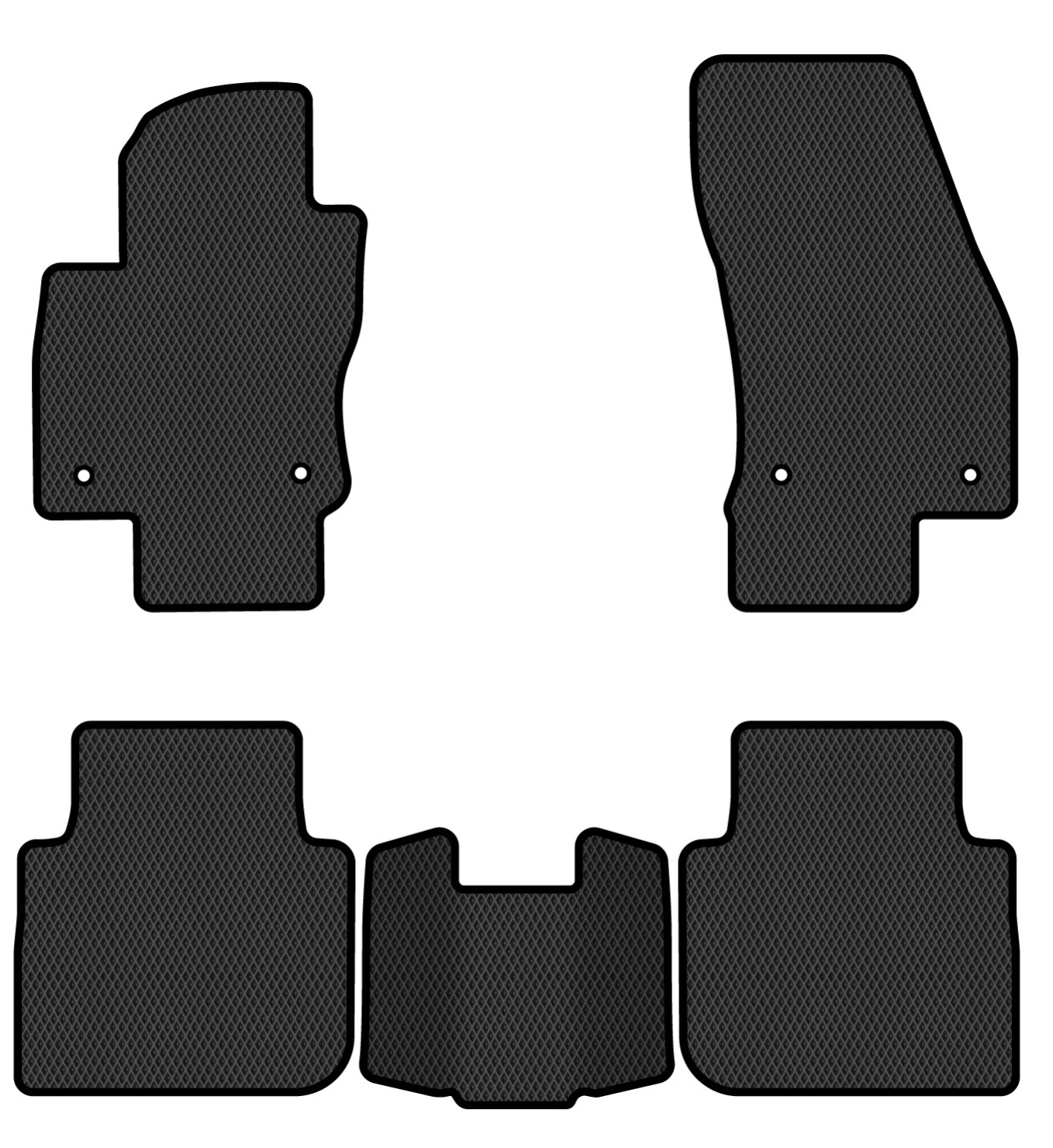 EVA килимки в салон авто EVAtech для Tiguan Allspace 7 seats Volkswagen 2016-2020 1 покоління SUV USA (VW1727CM5AV4RBB) - Фото 1