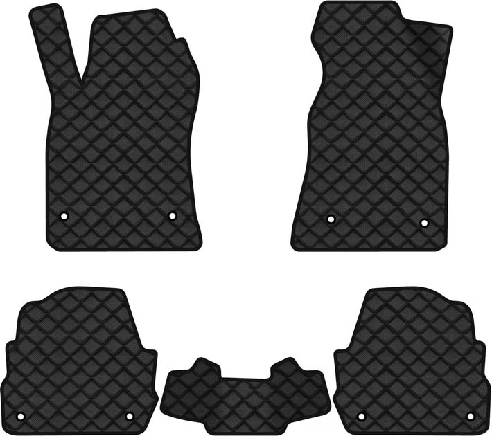 Коврики из экокожи в салон авто EVAtech ECO для A6 (C5) 4WD Restyling Audi 2001-2004 2 поколение Sedan EU AU31012CLK5AV8BBB - Фото 1