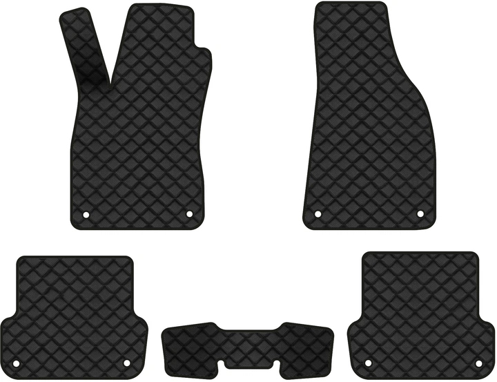 Коврики из экокожи в салон авто EVAtech ECO для A4 (B7) AT Audi 2004-2008 3 поколение Sedan EU AU3411CV5AV8BBB - Фото 1