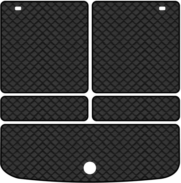 Килимок з екошкіри в багажник авто EVAtech ECO для Journey (2 clips) 6 seats Dodge 2007-2020 1 покоління SUV EU DE13399BE5BBB - Фото 1