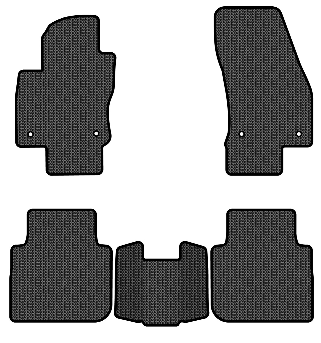 EVA килимки в салон авто EVAtech для Tiguan Allspace 7 seats Volkswagen 2016-2020 1 покоління SUV USA (VW1727CM5AV4SBB) - Фото 1