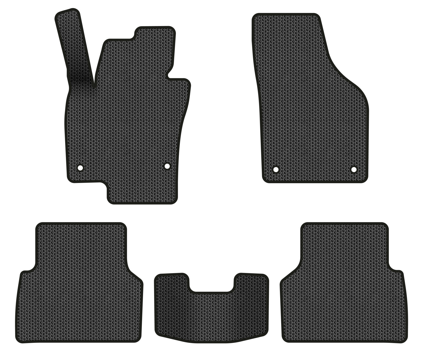 EVA коврики в салон авто EVAtech для Tiguan (NF) MT Volkswagen 2007-2018 1 поколение SUV EU (VW32987CY5AV4SBB) - Фото 1