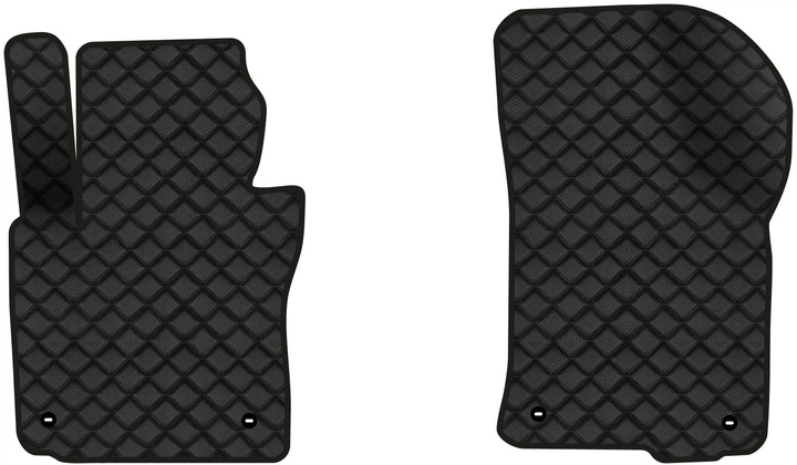 Коврики из экокожи в салон авто передние EVAtech для Octavia A5 (AT, 4 clips) Skoda 2004-2013 2 поколение Liftback EU (SK12165A2TL4BBB) - Фото 1