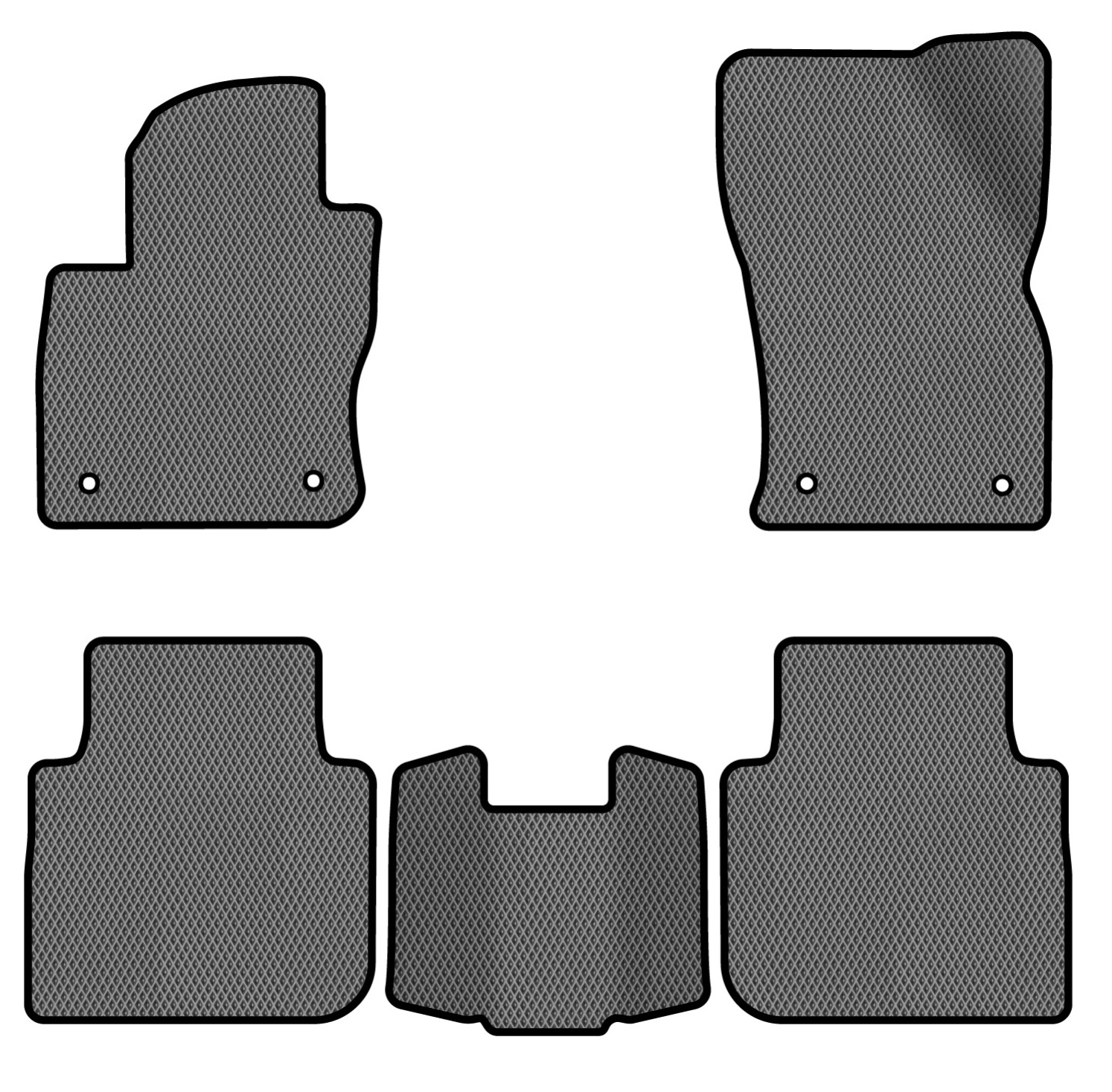 EVA килимки в салон авто EVAtech для Tiguan Allspace 7 seats Volkswagen 2016-2020 1 покоління SUV USA (VW1727CP5AV4RGB) - Фото 1