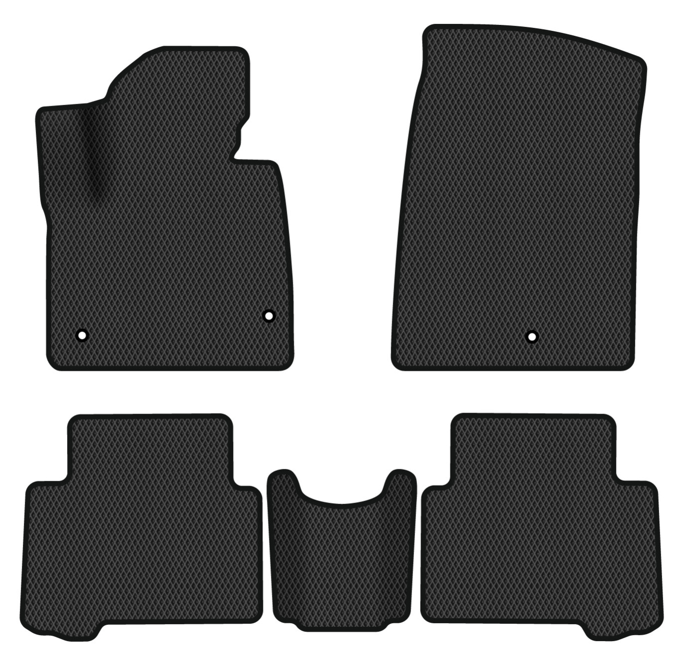 EVA коврики в салон авто EVAtech для Santa FE (DM) 7 seats Hyundai 2012-2017 3 поколение SUV USA HY34472CD5LA3RBB - Фото 1