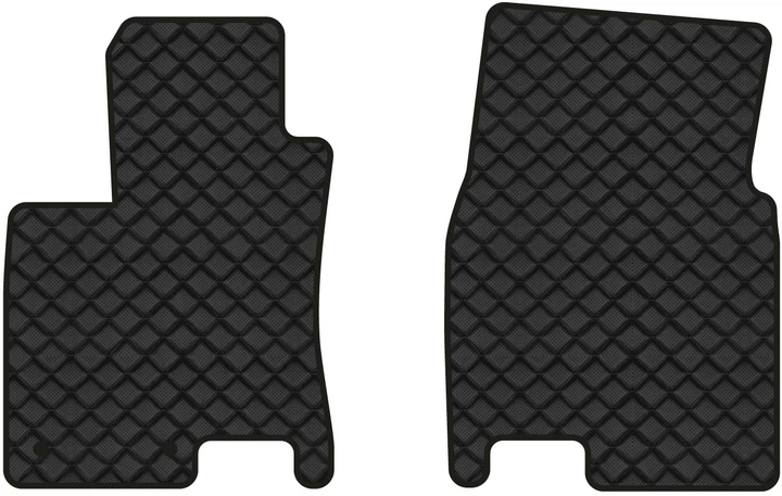 Коврики из экокожи в салон авто передние EVAtech ECO для Qashqai (J10) Nissan 2006-2013 1 поколение SUV EU NS3393AB2RN2BBB - Фото 1