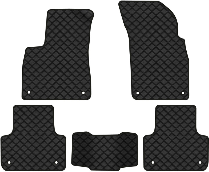Килимки з екошкіри в салон авто EVAtech ECO для Q7 (4M) 5 seats Audi 2015 2 покоління SUV USA AU43765CG5AV8BBB - Фото 1