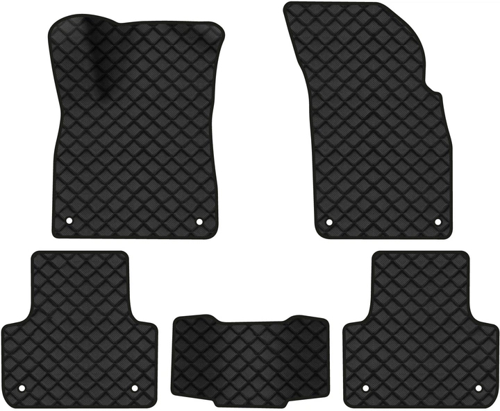 Коврики из экокожи в салон авто EVAtech ECO для Q7 (4M) 5 seats Audi 2015 2 поколение SUV USA AU43765CE5AV8BBB - Фото 1
