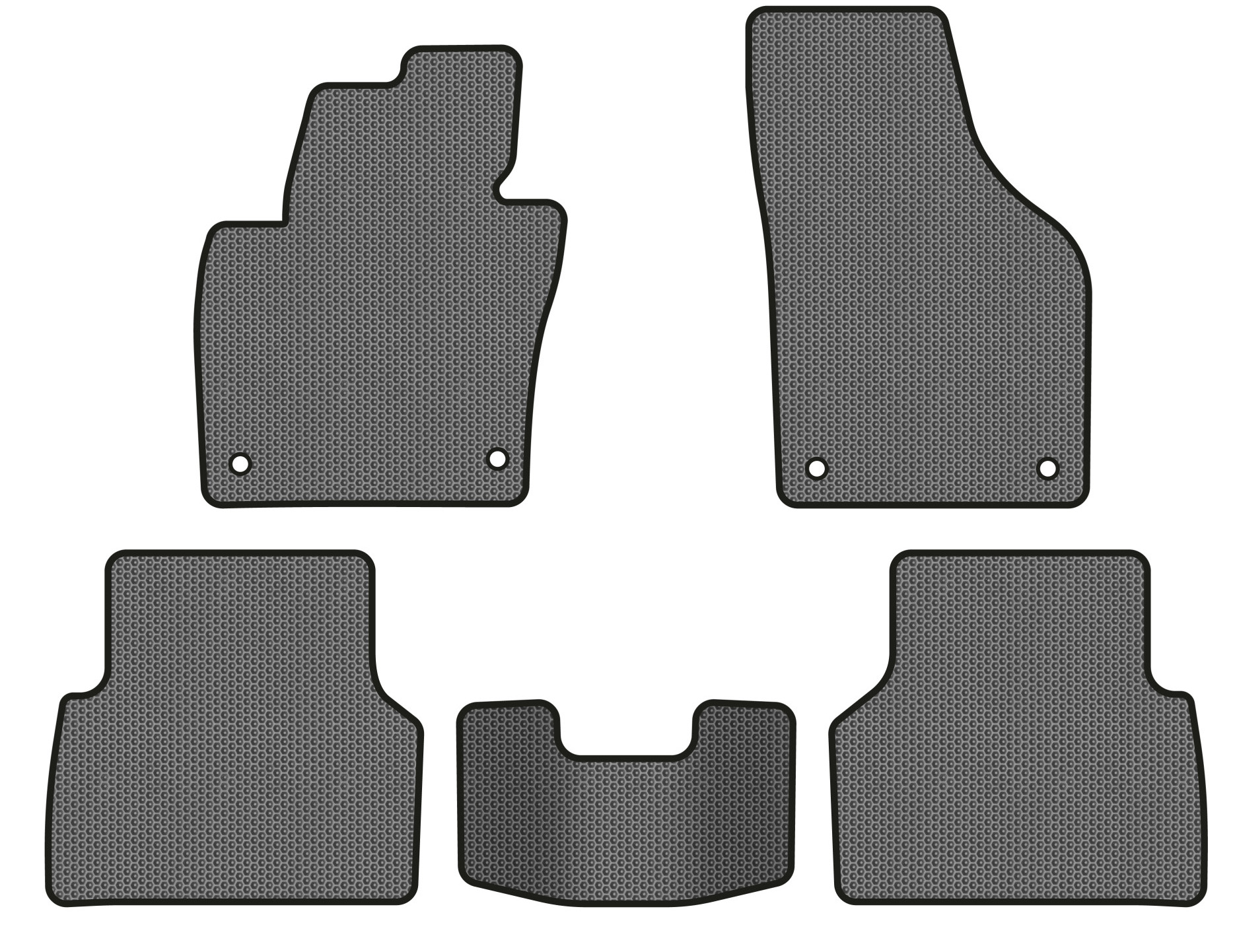EVA коврики в салон авто EVAtech для Tiguan (NF) MT Volkswagen 2007-2018 1 поколение SUV EU (VW32987CS5AV4SGB) - Фото 1