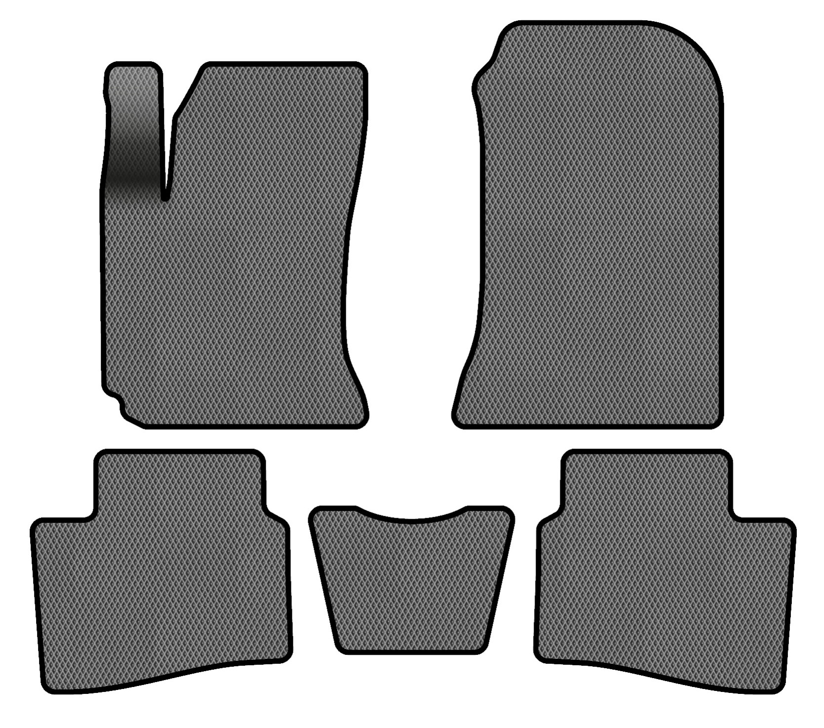 EVA килимки в салон авто EVAtech для Cerato (TD) Kia 2008-2012 2 покоління Sedan EU (KI3112C5RGB) - Фото 1