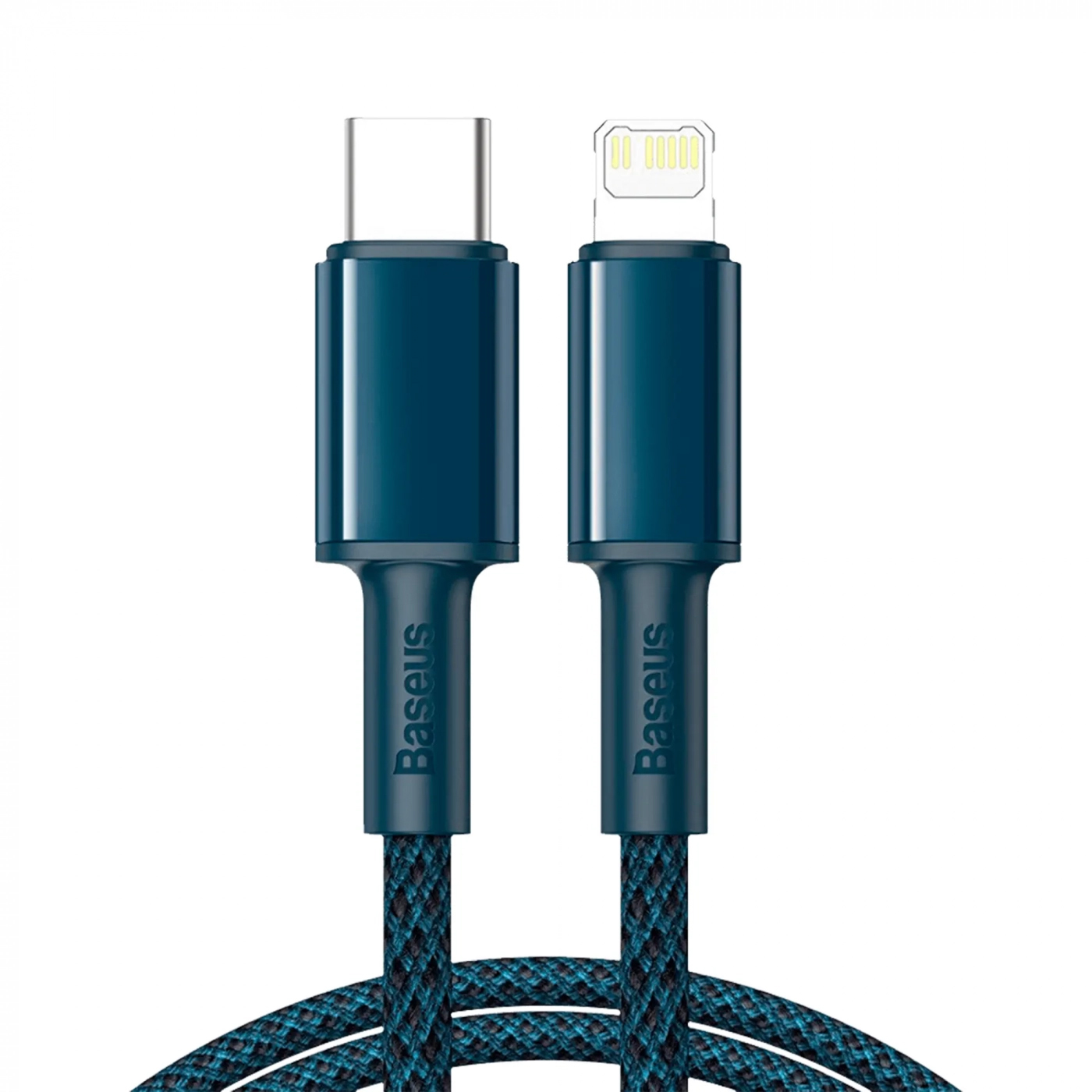 Кабель Baseus High Density Braided Type-C to Lightning PD 20W 1m Blue (CATLGD-03) - Фото 1