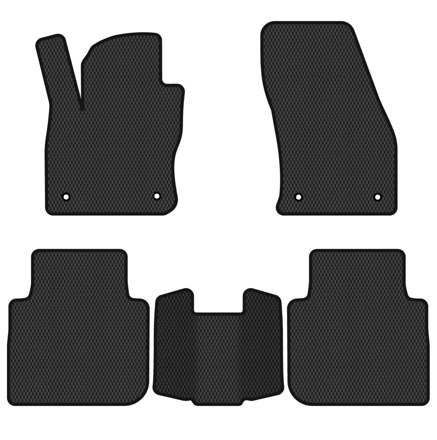 EVA коврики в салон авто EVAtech для Tiguan Allspace 5 seats Volkswagen 2016-2020 1 поколение SUV USA (VW13965CR5AV4RBB) - Фото 1