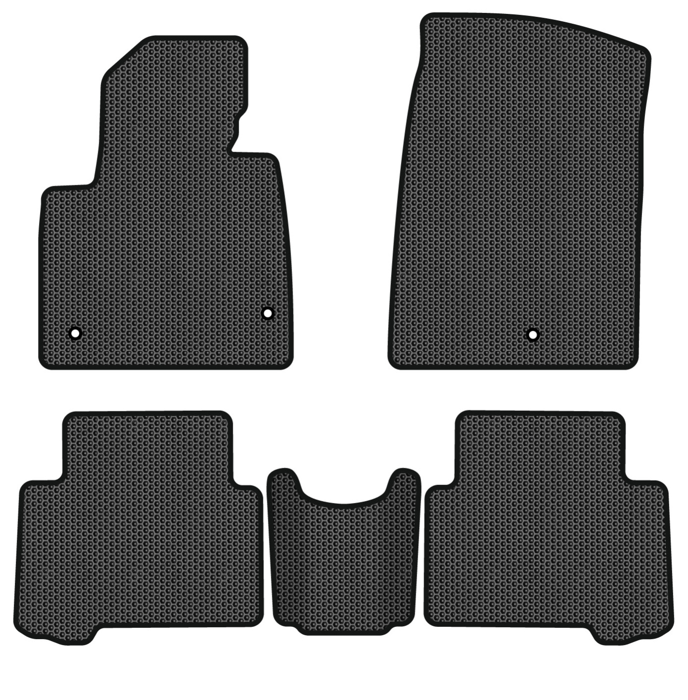 EVA коврики в салон авто EVAtech для Santa FE (DM) 7 seats Hyundai 2012-2017 3 поколение SUV USA HY34472CB5LA3SBB - Фото 1