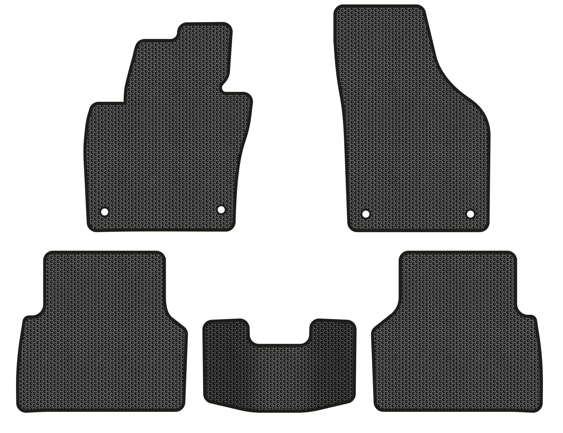 EVA коврики в салон авто EVAtech для Tiguan (NF) MT Volkswagen 2007-2018 1 поколение SUV EU (VW32987CS5AV4SBB) - Фото 1