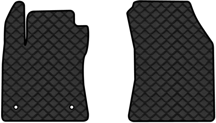Коврики из экокожи в салон авто передние EVAtech для Megane (IV) AT Renault 2015-2021 4 поколение Combi EU RT51852AV2RD2BBLB - Фото 1