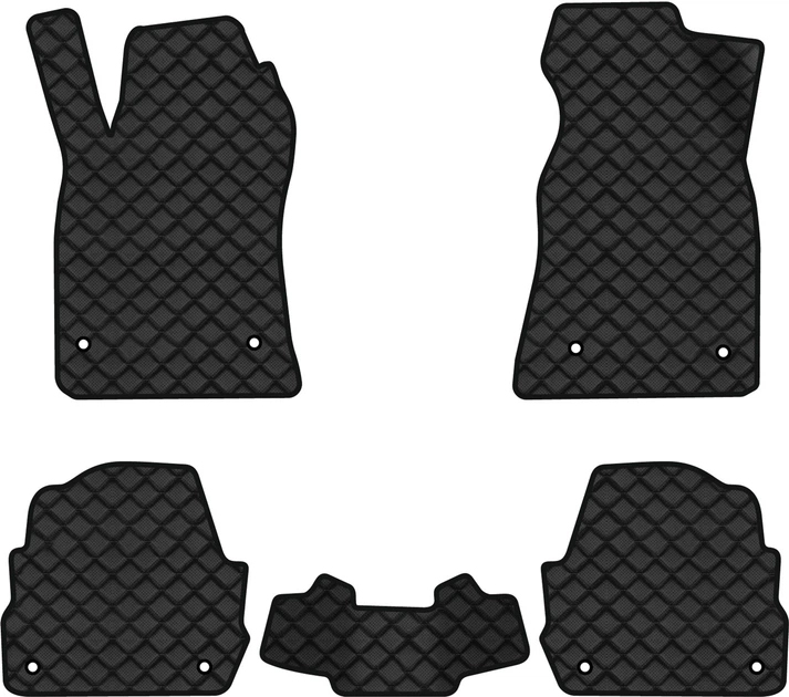 Коврики из экокожи в салон авто EVAtech ECO для A6 (C5) 4WD Restyling Audi 2001-2004 2 поколение Combi EU AU31486CLK5AV8BBB - Фото 1