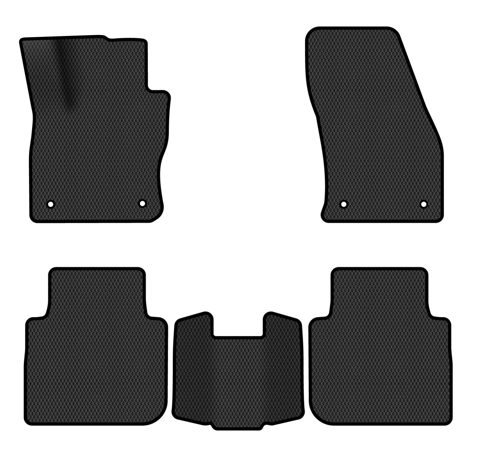 EVA килимки в салон авто EVAtech для Tiguan Allspace 7 seats Volkswagen 2016-2020 1 покоління SUV USA (VW1727CQ5AV4RBB) - Фото 1