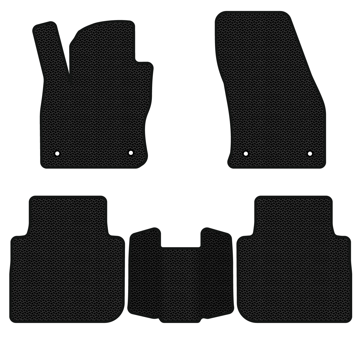 EVA коврики в салон авто EVAtech для Tiguan Allspace 5 seats Volkswagen 2016-2020 1 поколение SUV USA (VW13965CR5AV4KBB) - Фото 1