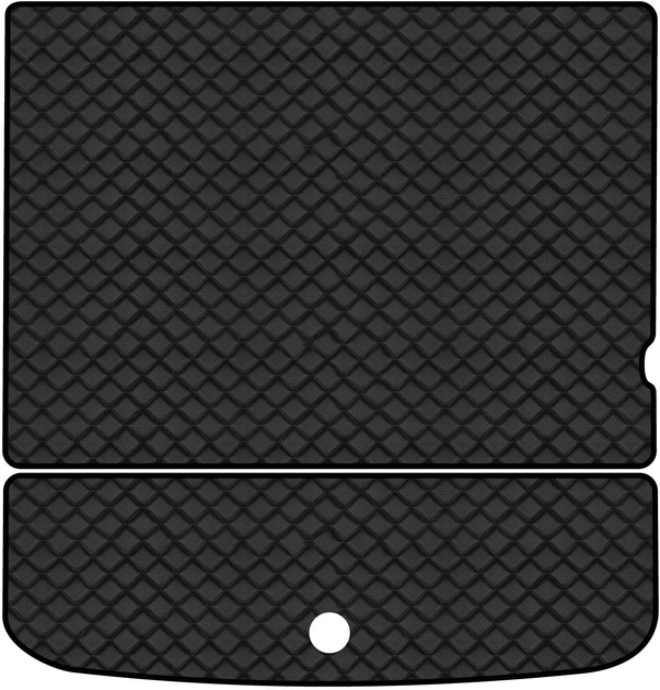 Килимок з екошкіри в багажник авто EVAtech ECO для Journey (2 clips) 5 seats Dodge 2007-2020 1 покоління SUV EU DE13386BG2BBB - Фото 1