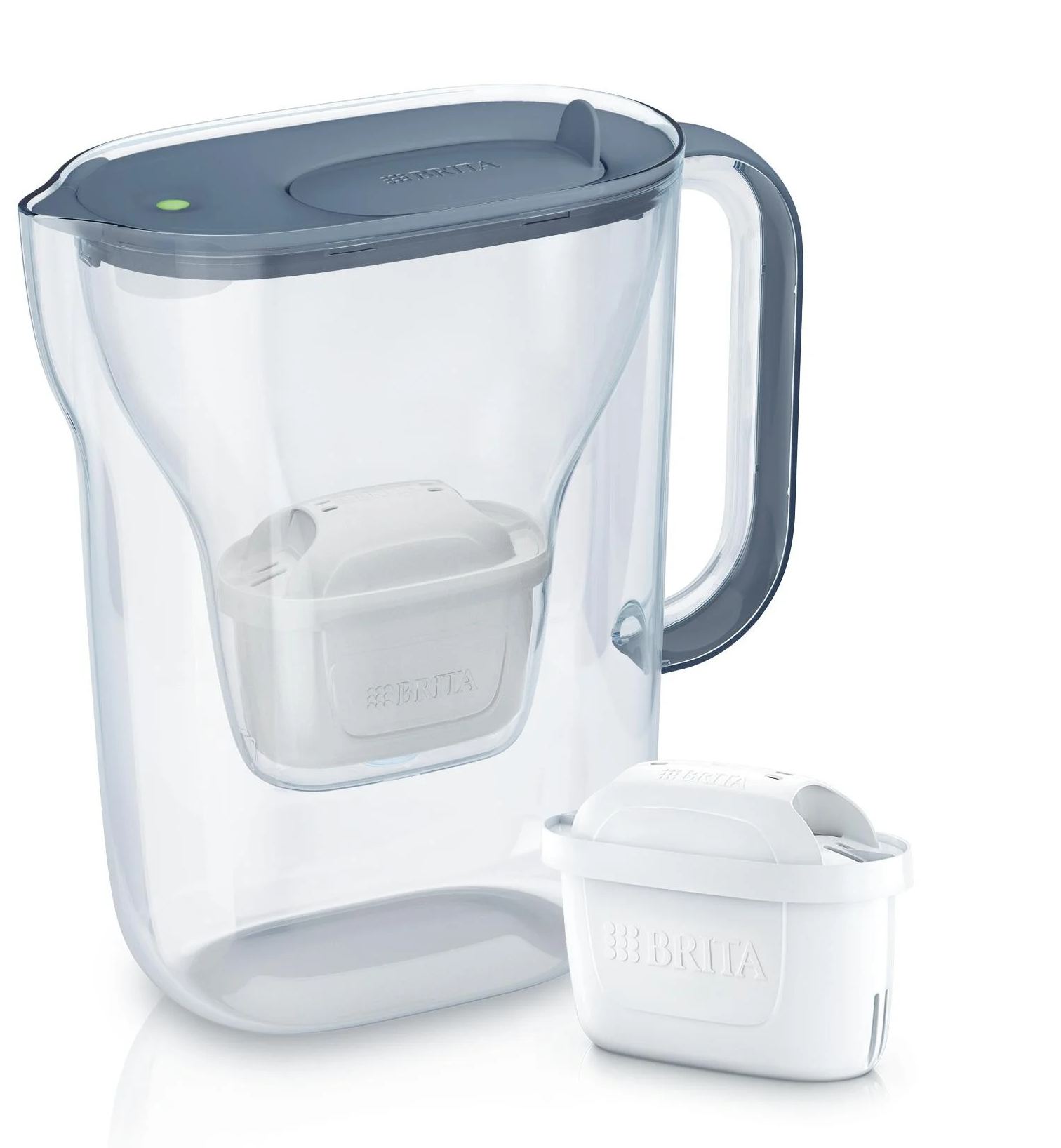 Фильтр-кувшин Brita Style Essential Mxpro серо-голубой + 2 картриджа - Фото 1