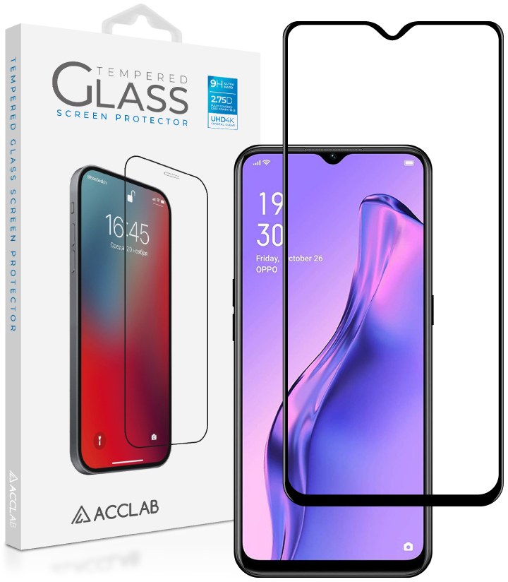 Защитное стекло для смартфона ACCLAB Full Glue for Oppo A31 (1283126508349) - Фото 1