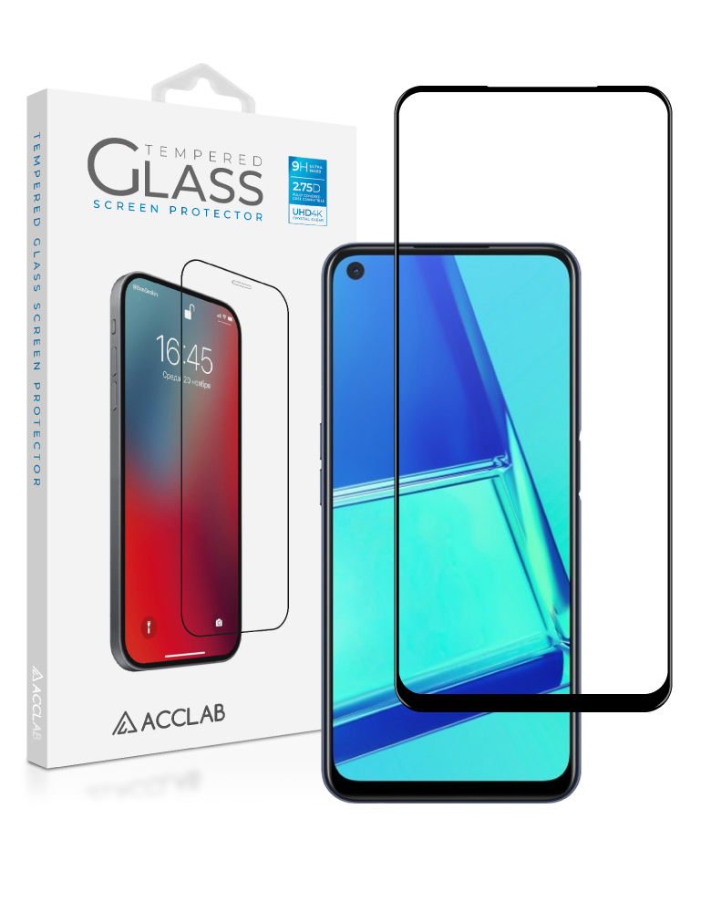 Защитное стекло для смартфона ACCLAB Full Glue for Oppo A52 (1283126508363) - Фото 1