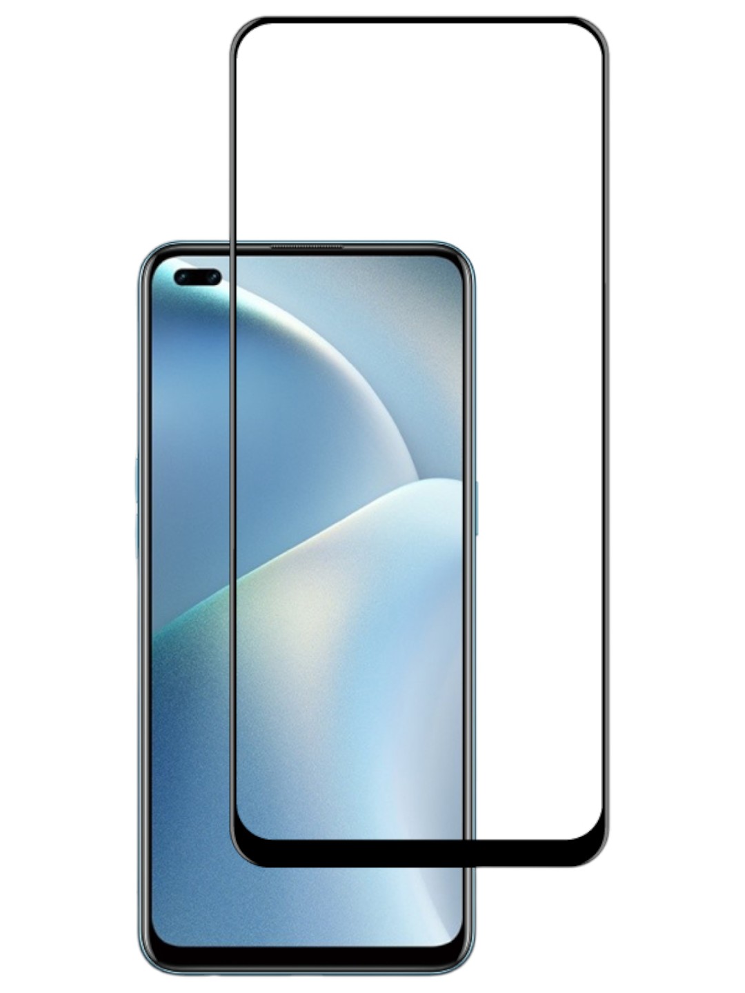 Защитное стекло для смартфона ACCLAB Full Glue for Oppo Reno 4 Lite (1283126521560) - Фото 1