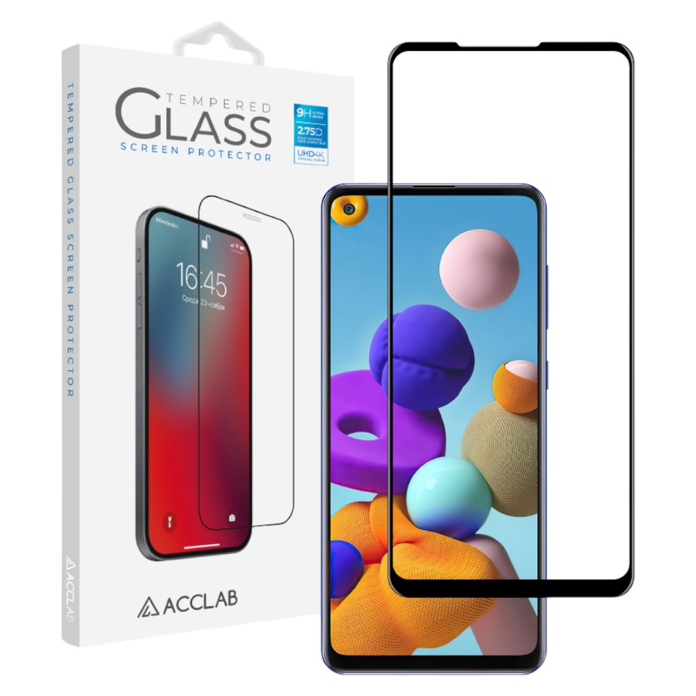 Защитное стекло для смартфона ACCLAB Full Glue for Samsung A21s (1283126508547) - Фото 1